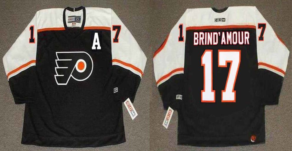 2019 Men Philadelphia Flyers #17 Brind amour Black CCM NHL jerseys